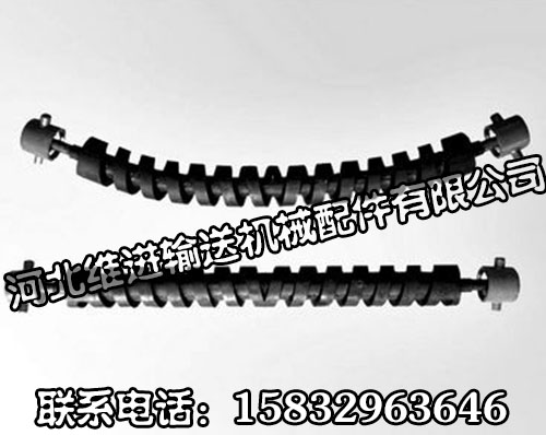 橡胶螺旋托辊 橡胶螺旋托辊